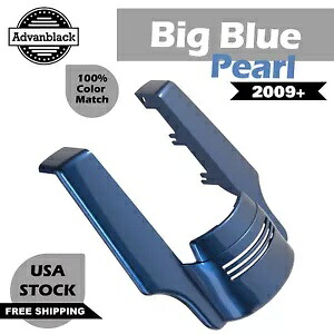 Advanblack ビッグ ブルー パール リアフェンダー エクステンション 09+ ハーレー ストリート ロード グライド用 Advanblack Big Blue Pearl Rear Fender Extension For 09+ Harley Street Road Glide 【並行輸入品】