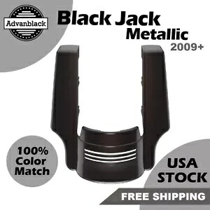 ブラックジャックメタリックリアフェンダーエクステンションストレッチフィラーハーレー09+用 Black Jack Metallic Rear Fender Extension Stretched Filler For Harley 09+ 【並行輸入品】