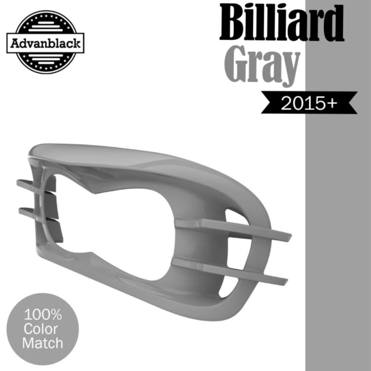 ビリヤード グレー ヘッドライト ベゼル 15 年以上のハーレー ロード グライド FLTRX FLTRK に適合 Billiard Gray Headlight Bezel Fits for 15+ Harley Road Glide FLTRX FLTRK 【並行輸入品】