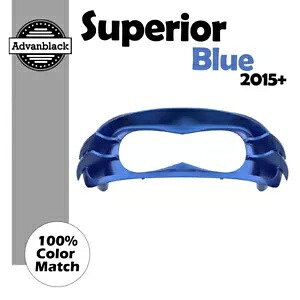 ハーレーロードグライド FLTRX スーペリアブルー Advanblack ヘッドライトベゼル 2015+ 用 For Harley Road Glide FLTRX SUPERIOR BLUE Advanblack Headlight Bezel 2015+ 【並行輸入品】