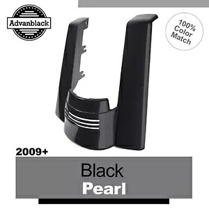 ハーレーツーリング 2009+ ブラックパールデュアルノーカットストレッチリアフェンダーエクステンション用 For Harley Touring 2009+ BLACK PEARL Dual Uncut Stretched Rear Fender Extension 【並行輸入品】