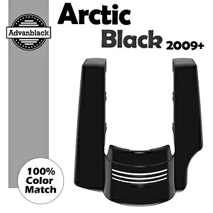 ハーレーツーリング 2009+ 2 into 1 ストレッチリアフェンダーエクステンション ARCTIC BLACK For Harley Touring 2009+ 2 into 1 Stretched Rear Fender Extension ARCTIC BLACK 【並行輸入品】｜カスタムパーツ WORLD倉庫