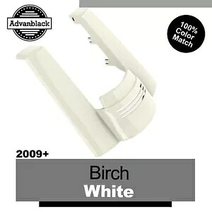 ハーレーツーリング 2009+ バーチホワイトデュアルノーカットストレッチリアフェンダーエクステンション用 For Harley Touring 2009+ BIRCH WHITE Dual Uncut Stretched Rear Fender Extension 【並行輸入品】