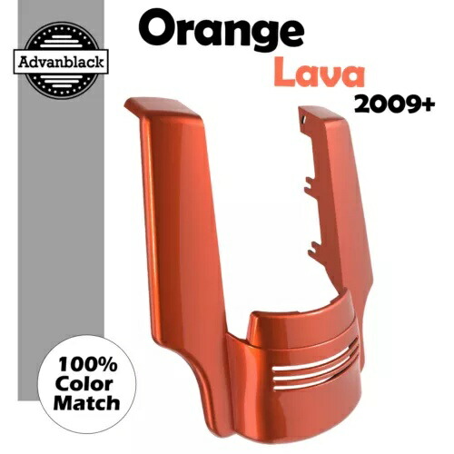 オレンジ溶岩リアフェンダーエクステンションストレッチフィラーハーレーツーリング 09+ Orange Lava Rear Fender Extension Stretched Filler For Harley Touring 09+ 【並行輸入品】