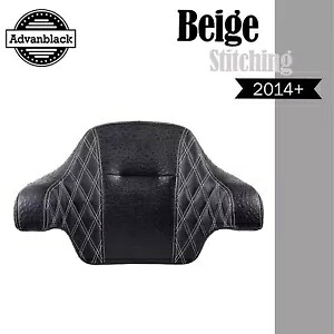 Raptor ラップ アラウンド バックレスト パッド ベージュ ステッチ 14 歳以上ハーレー キング ツアー パック用 Raptor Wrap Around Backrest Pad Beige Stitching For 14+ Harley King Tour Pack 【並行輸入品】