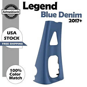 Advanblack レジェンド ブルー デニム ABS チン スポイラー 2017+ M8 ハーレー ツーリングに適合 Advanblack Legend Blue Denim ABS Chin Spoiler Fits 2017+ M8 Harley Touring 【並行輸入品】