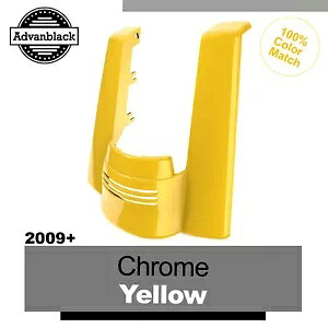 ハーレーツーリング 09+ クロームイエローデュアルノーカットストレッチリアフェンダーエクステンション用 For Harley Touring 09+ CHROME YELLOW Dual Uncut Stretched Rear Fender Extension 【並行輸入品】