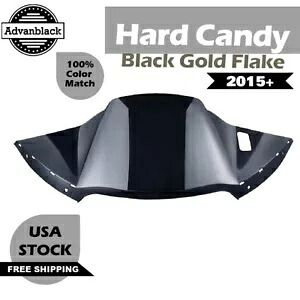 ハードキャンディーブラックゴールドフレークエアダクトフェアリングハーレーロードグライドFLTRX FLTRK用 Hard Candy Black Gold Flake Air Duct Fairing For Harley Road Glide FLTRX FLTRK 【並行輸入品】