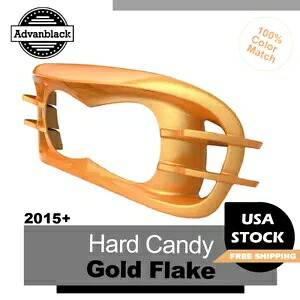 ハード キャンディ ゴールド フレーク ヘッドライト ベゼル 15 年以上のハーレー ロード グライド FLTRX FLTRK に適合 Hard Candy Gold Flake Headlight Bezel Fits for 15+ Harley Road Glide FLTRX FLTRK 【並行輸入品】
