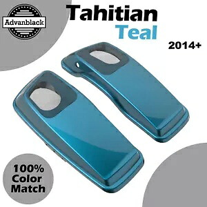 タヒチアン ティール 6x9 インチ サドルバッグ スピーカー蓋 オーディオ カバー 2014 年以降のハーレー ツーリングに適合 TAHITIAN TEAL 6x9\