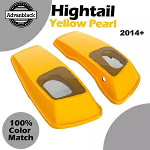 HIGHTAIL イエロー パール 6x9 インチ サドルバッグ スピーカー蓋 オーディオ カバー ハーレー ツーリングに適合 HIGHTAIL YELLOW PEARL 6x9\