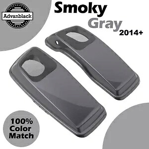 スモーキーグレー 6x9インチ サドルバッグ スピーカー蓋 オーディオカバー 2014年以降のハーレーツーリングに適合 SMOKY GRAY 6x9\