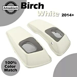 バーチホワイト 6x9インチ サドルバッグ スピーカー蓋 オーディオカバー 2014年以降のハーレーツーリングに適合 BIRCH WHITE 6x9\