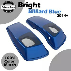 ブライトビリヤードブルー 6x9インチサドルバッグスピーカー蓋オーディオカバーハーレーツーリングに適合 BRIGHT BILLIARD BLUE 6x9\