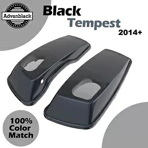 BLACK TEMPEST 6x9インチ サドルバッグ スピーカー蓋 オーディオカバー 2014年以降のハーレーツーリングに適合 BLACK TEMPEST 6x9\