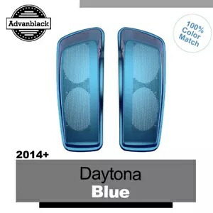 デュアル 6x9 スピーカー蓋ハーレーツーリング FLHR FLHXS FLTRX 14+ デイトナ ブルーパール用 Dual 6x9 Speaker Lids For Harley Touring FLHR FLHXS FLTRX 14+ DAYTONA BLUE PEARL 【並行輸入品】