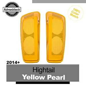デュアル 6x9 スピーカー蓋ハーレーツーリング FLHR FLHXS FLTRX ハイテールイエローパール Dual 6x9 Speaker Lids For Harley Touring FLHR FLHXS FLTRX HIGHTAIL YELLOW PEARL 【並行輸入品】