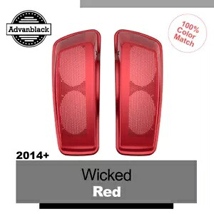 デュアル 6x9 スピーカー蓋ハーレーツーリング FLHR FLHXS FLTRX 2014+ WICKED RED Dual 6x9 Speaker Lids For Harley Touring FLHR FLHXS FLTRX 2014+ WICKED RED 【並行輸入品】｜カスタムパーツ WORLD倉庫