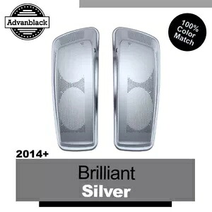 デュアル 6x9 スピーカー蓋ハーレーツーリング FLHR FLHXS FLTRX 2014+ ブリリアントシルバー Dual 6x9 Speaker Lids For Harley Touring FLHR FLHXS FLTRX 2014+ BRILLIANT SILVER 【並行輸入品】