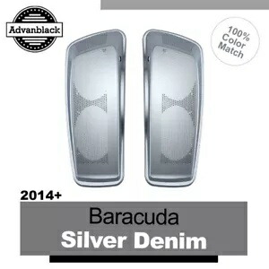 デュアル 6x9 スピーカー蓋ハーレーツーリング FLHR FLHXS FLTRX BARRACUDA シルバーデニム用 Dual 6x9 Speaker Lids For Harley Touring FLHR FLHXS FLTRX BARRACUDA SILVER DENIM 【並行輸入品】