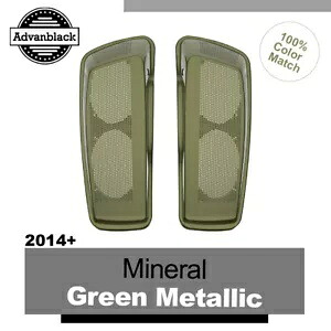 デュアル 6x9 スピーカー蓋ハーレーツーリング FLHR FLHXS FLTRX ミネラルグリーンメタリック用 Dual 6x9 Speaker Lids For Harley Touring FLHR FLHXS FLTRX MINERAL GREEN METALLIC 【並行輸入品】