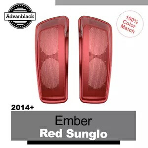 デュアル 6x9 スピーカー蓋ハーレーツーリング FLHR FLHXS FLTRX 2014+ EMBER RED SUNGLO Dual 6x9 Speaker Lids For Harley Touring FLHR FLHXS FLTRX 2014+ EMBER RED SUNGLO 【並行輸入品】