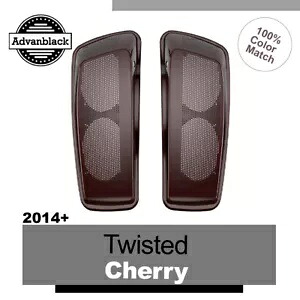 Twisted Cherry デュアル 6x9 サドルバッグ スピーカー蓋 オーディオ カバー 2014 年以降のハーレーに適合 Twisted Cherry Dual 6x9 Saddlebag Speaker Lid Audio Cover Fits for 2014+ Harley 【並行輸入品】