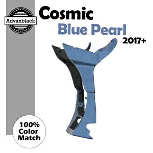 COSMIC ブルー パール フェアリング スポイラー キット Advanblack 2017 年以降のハーレー ロード グライドに適合 COSMIC BLUE PEARL Fairing Spoiler Kit Advanblack Fit for 2017+ Harley Road Glide 【並行輸入品】