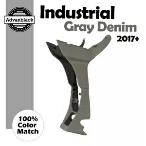 Advanblack インダストリアル グレー デニム フェアリング スポイラー キット 2017+ ハーレー ロード グライド用 Advanblack Industrial Gray Denim Fairing Spoiler Kit For 2017+ Harley Road Glide 【並行輸入品】