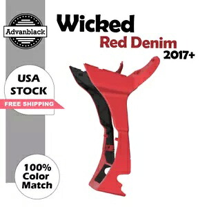 Wicked レッドデニム フェアリング スポイラー キット ハーレー ロード グライド スペシャル FLTRXS 2017+ に適合 Wicked Red Denim Fairing Spoiler Kit Fits Harley Road Glide Special FLTRXS 2017+ 【並行輸入品】｜カスタムパーツ WORLD倉庫