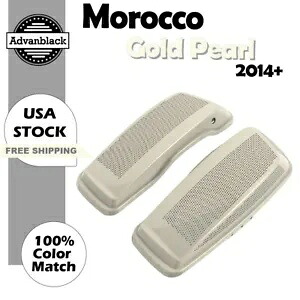 モロッコ ゴールド パール デュアル 6x9 サドルバッグ スピーカー蓋 14+ ハーレー ストリート ロード用 Morocco Gold Pearl Dual 6x9 Saddlebag Speaker Lids For 14+ Harley Street Road 【並行輸入品】 88,935円