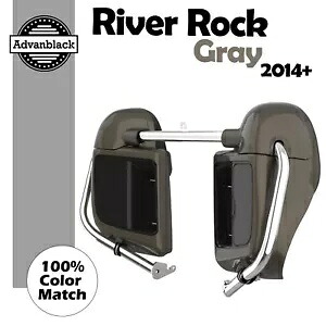 14 年以上のハーレーダビッドソン ツーリング リバー ロック グレー Advanblack 下部ベンテッド フェアリングに適合 Fits 14+ Harley Davidson Touring RIVER ROCK GRAY Advanblack Lower Vented Fairing 【並行輸入品】｜カスタムパーツ WORLD倉庫