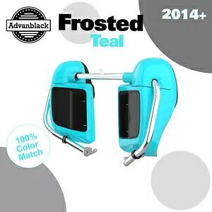 Advanblack フロストティール 下部ベント付きフェアリング 14 歳以上のハーレーダビッドソンツーリング用 Advanblack Frosted Teal Lower Vented Fairings For 14+ Harley Davidson Touring 【並行輸入品】｜カスタムパーツ WORLD倉庫