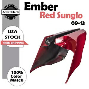 Ember Red Sunglo 拡張ストレッチサイドカバー 2009-2013 ハーレーストリートロード用 Ember Red Sunglo Extended Stretched Side Cover For 2009-2013 Harley Street Road 【並行輸入品】