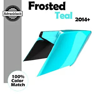 14+ ハーレー Advanblack FROSTED TEAL CVO ストレッチ拡張サイドカバー用 For 14+ Harley Advanblack FROSTED TEAL CVO Stretched Extended Side Cover 【並行輸入品】