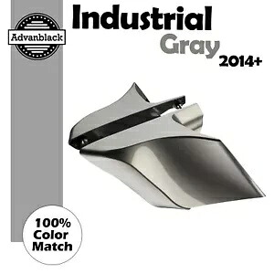 14+ ハーレー Advanblack インダストリアルグレー CVO ストレッチ拡張サイドカバー用 For 14+ Harley Advanblack INDUSTRIAL GRAY CVO Stretched Extended Side Cover 【並行輸入品】|カスタムパーツ WORLD倉庫