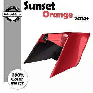 14+ ハーレー Advanblack SUNSET ORANGE CVO ストレッチ拡張サイドカバー用 For 14+ Harley Advanblack SUNSET ORANGE CVO Stretched Extended Side Cover 【並行輸入品】