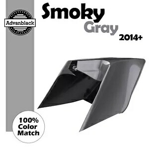 14+ ハーレー Advanblack スモーキーグレー CVO ストレッチ拡張サイドカバー用 For 14+ Harley Advanblack Smoky GRAY CVO Stretched Extended Side Cover 【並行輸入品】