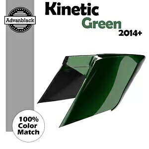 14+ ハーレー Advanblack KINETIC GREEN CVO ストレッチ拡張サイドカバー用 For 14+ Harley Advanblack KINETIC GREEN CVO Stretched Extended Side Cover 【並行輸入品】 93,170円