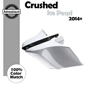 14+ ハーレー Advanblack CRUSHED ICE PEARL CVO ストレッチ拡張サイドカバー用 For 14+ Harley Advanblack CRUSHED ICE PEARL CVO Stretched Extended Side Cover 【並行輸入品】