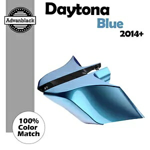 14+ ハーレー Advanblack デイトナ ブルー パール CVO ストレッチ拡張サイドカバー用 For 14+ Harley Advanblack DAYTONA BLUE PEARL CVO Stretched Extended Side Cover 【並行輸入品】