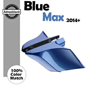 14 歳以上のハーレー Advanblack ブルー マックス CVO ストレッチ拡張サイド カバー用 For 14+ Harley Advanblack BLUE MAX CVO Stretched Extended Side Cover 【並行輸入品】｜カスタムパーツ WORLD倉庫