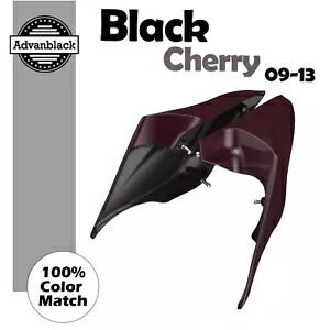 Advanblack ブラックチェリー 拡張ストレッチサイドカバー ハーレーツーリング 09-13用 Advanblack Black Cherry Extended Stretched Side Cover For Harley Touring 09-13 【並行輸入品】