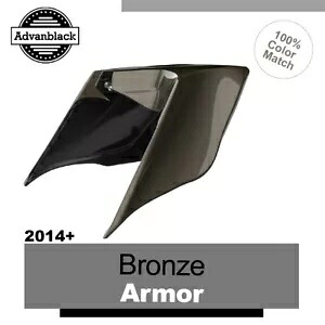 14+ ハーレーツーリングストリートロードブロンズアーマーストレッチ拡張サイドカバー用 For 14+ Harley Touring Street Road BRONZE ARMOR Stretched Extended Side Covers 【並行輸入品】