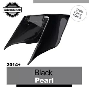 14 歳以上ハーレーツーリングストリートロードブラックパールストレッチ拡張サイドカバー用 For 14+ Harley Touring Street Road BLACK PEARL Stretched Extended Side Covers 【並行輸入品】｜カスタムパーツ WORLD倉庫 93,170円