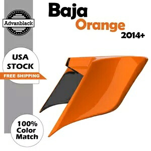 バハ オレンジ ストレッチ サイド カバー ハーレー ストリート ロード グライド 2014+ に適合 Baja Orange Stretched Side Cover Fits Harley Street Road Glide 2014+ 【並行輸入品】｜カスタムパーツ WORLD倉庫
