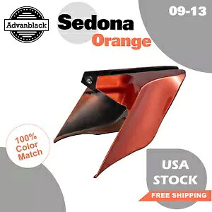 セドナ オレンジ ストレッチ拡張サイドカバーパネル 2009-2013 ハーレーに適合 Sedona Orange Stretched Extended Side Cover Panel Fits for 2009-2013 Harley 【並行輸入品】