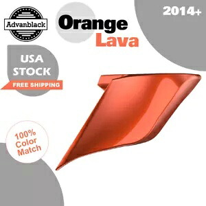 オレンジ ラバ 拡張ストレッチ サイド カバー 2014+ ハーレー ストリート ロード グライド用 Orange Lava Extended Stretched Side Cover For 2014+ Harley Street Road Glide 【並行輸入品】