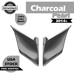 チャコールパールストレッチ拡張サイドカバー 2014 年以降のハーレーストリートロードグリーに適合 Charcoal Pearl Stretched Extended Side Cover Fits 2014+ Harley Street Road Glie 【並行輸入品】