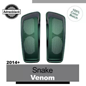 デュアル 6x9 スピーカー蓋ハーレーツーリング FLHR FLHXS FLTRX 2014+ SNAKE VENOM Dual 6x9 Speaker Lids For Harley Touring FLHR FLHXS FLTRX 2014+ SNAKE VENOM 【並行輸入品】